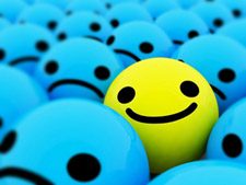 Becoming More Positive Smile among Frowns