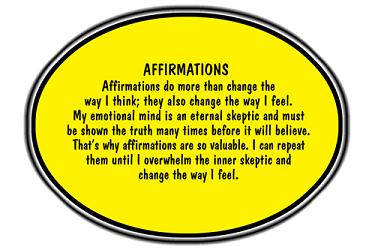 Message about Positive Thinking and Affirmations